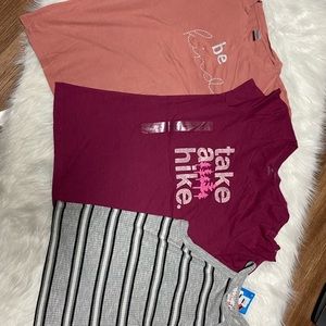 Women lot of 3 tops tees size small